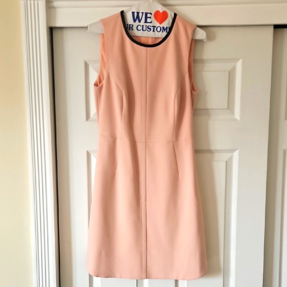 Elegant Peach Sleeveless Dress